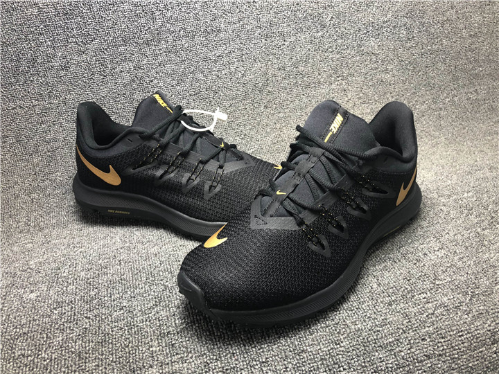 Nike Quest II Black Gold Running Shoes - Click Image to Close